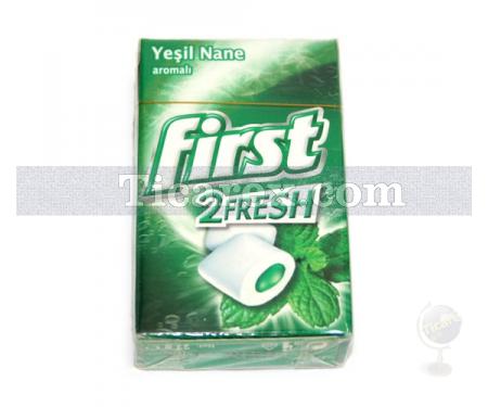 First 2 Fresh Yeşil Nane Sıvı Dolgulu Sakız - Resim 1
