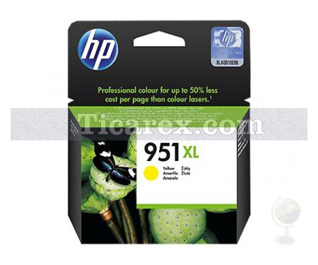 HP 951XL Sarı Yüksek Kapasiteli Orijinal Mürekkep Kartuşu - Resim 1