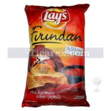 Lay's Fırından Acı Kırmızı Biber Çeşnili Patates Cipsi (Aile Boy) | 60 gr