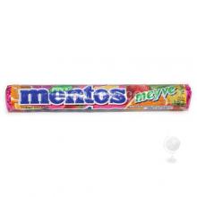 Mentos Meyve Doğal Çilek Portakal ve Limon Aromalı Sakızlı Draje Şeker