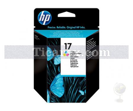 HP 17 Üç Renkli Orijinal Mürekkep Kartuşu - Resim 1