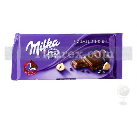 Milka Üzümlü Fındıklı Tablet Çikolata | 80 gr - Resim 1