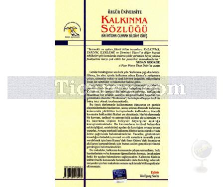 Kalkınma Sözlüğü | Bir İktidar Olarak Bilgiye Giriş | Wolfgang Sachs - Resim 2