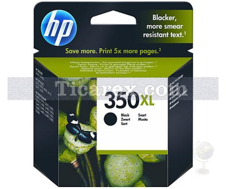 HP 350XL Siyah Yüksek Kapasiteli Orijinal Mürekkep Kartuşu - Resim 1