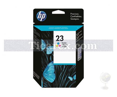 HP 23 Üç Renkli Orijinal Mürekkep Kartuşu - Resim 1