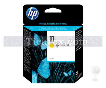 HP 11 Sarı Orijinal Mürekkep Kartuşu - Resim 1
