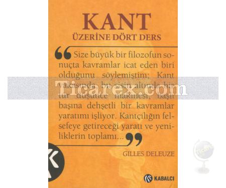 Kant Üzerine Dört Ders | Gilles Deleuze - Resim 1