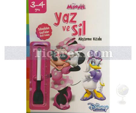 Yaz ve Sil Disney Minnie | Alıştırma Kitabı 3-4 Yaş | Kolektif - Resim 1