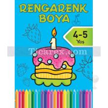 Rengarenk Boya 3 - Mavi Kitap | ( 4-5 Yaş ) | Kolektif