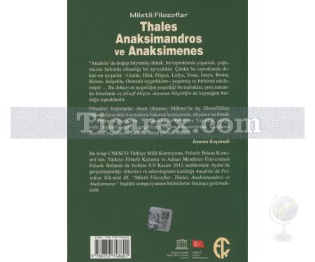 Thales, Anaksimandros ve Anaksimines | Miletli Filozoflar | A.Kadir Çüçen, Harun Tepe - Resim 2