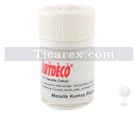 Artdeco Kumaş Boyası - Metalik Beyaz | 25 ml - Resim 1
