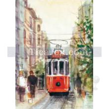 İstiklal Caddesinde Tramvay Yapboz - 1000 Parça Puzzle | 68x48 cm